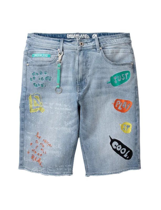 DreamLand Lagos Denim Shorts