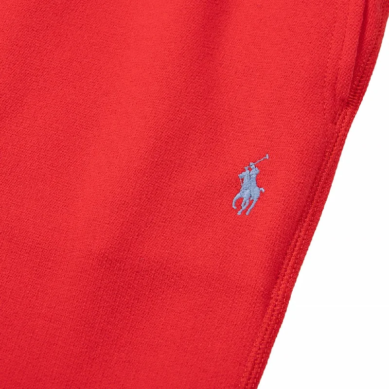 Fleece Athletic Shorts | Red