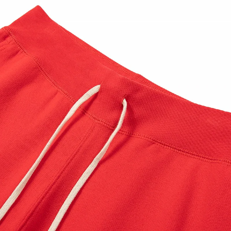 Fleece Athletic Shorts | Red