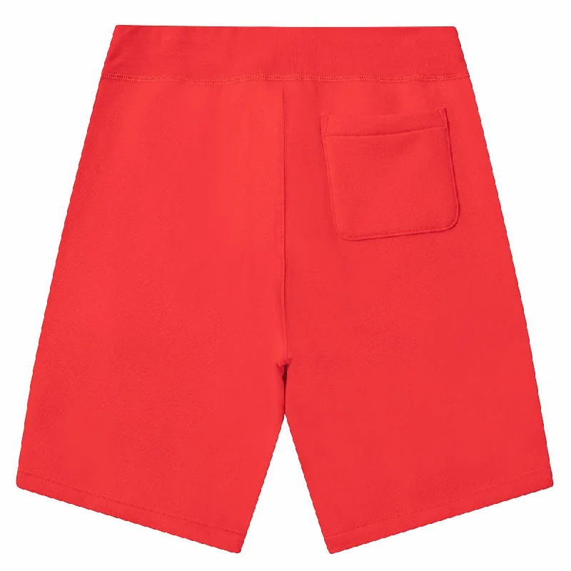 Fleece Athletic Shorts | Red