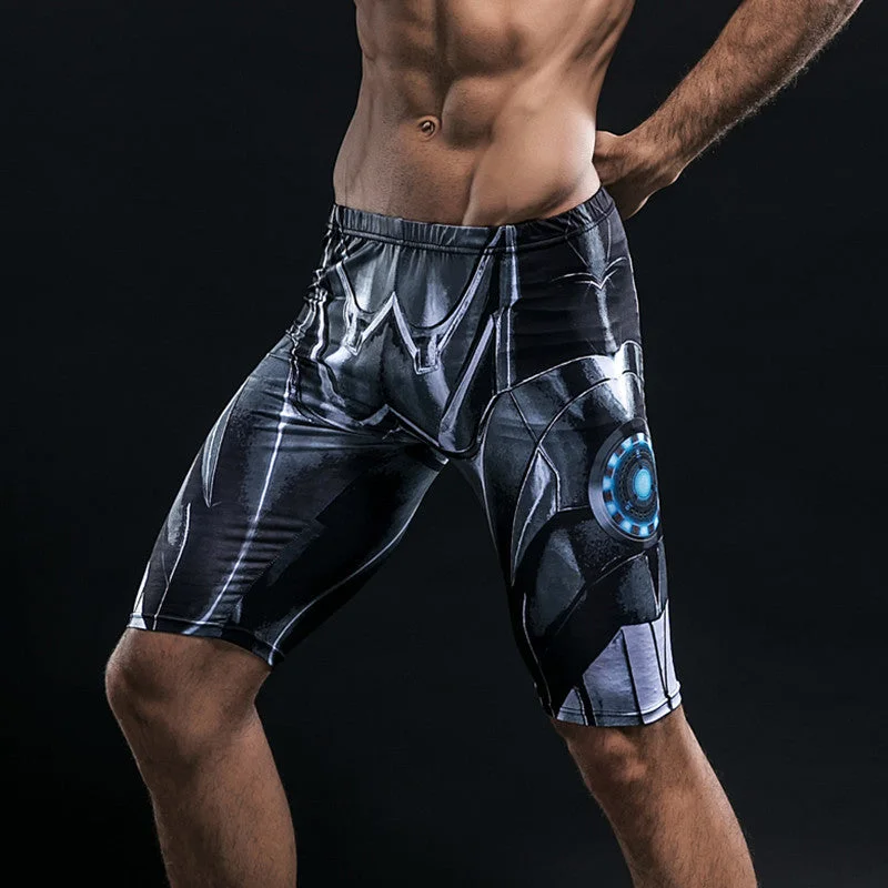 IRON MAN Compression Shorts for Men