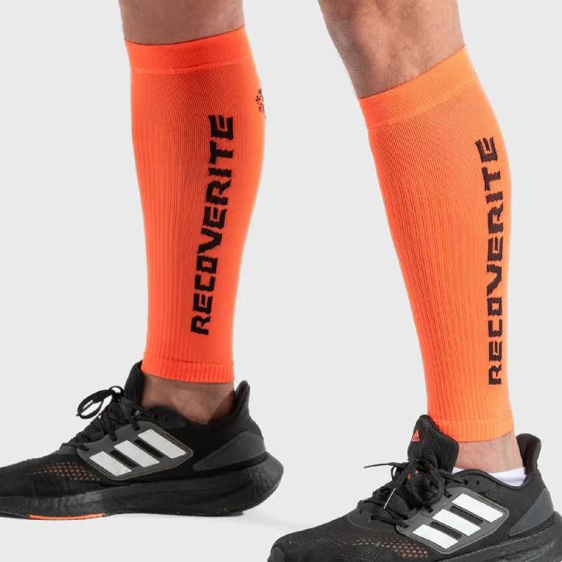 Recoverite - Orange Knit Calf Compression Sleeves