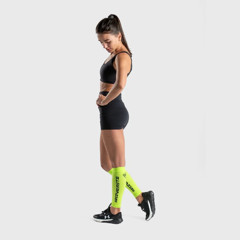 Recoverite - Yellow Knit Calf Compression Sleeves