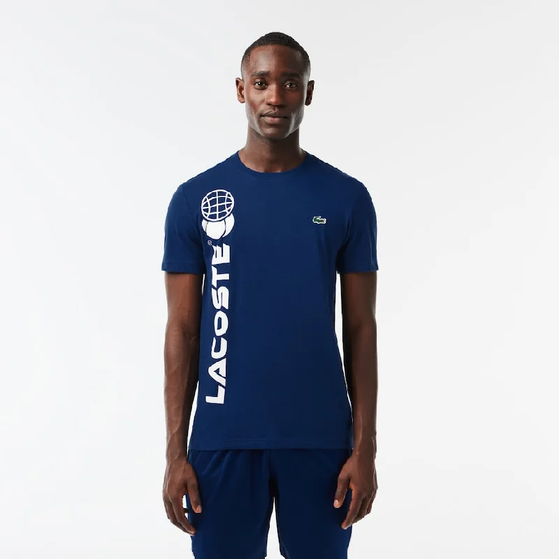 Lacoste Tennis x Daniil Medvedev Regular Fit T-shirt Navy Blue