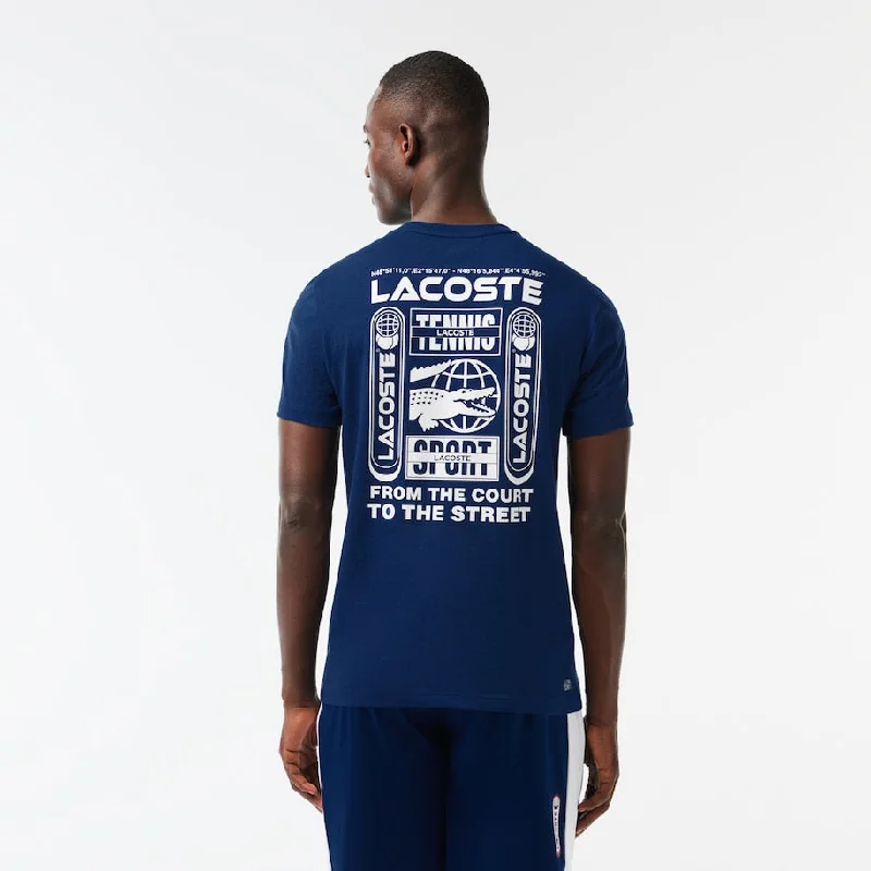 Lacoste Tennis x Daniil Medvedev Regular Fit T-shirt Navy Blue