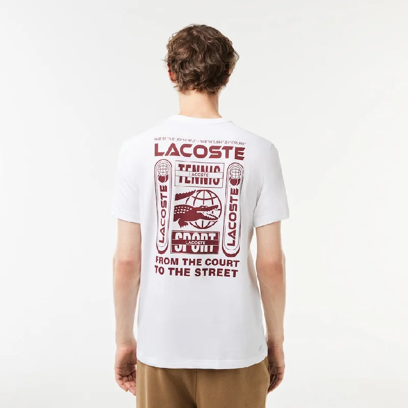 Men's Lacoste Tennis x Daniil Medvedev Regular Fit T-Shirt White