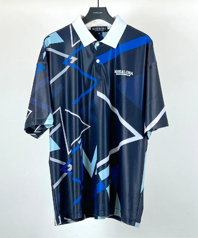 Men's Graphic Triangle Polo Men Navy