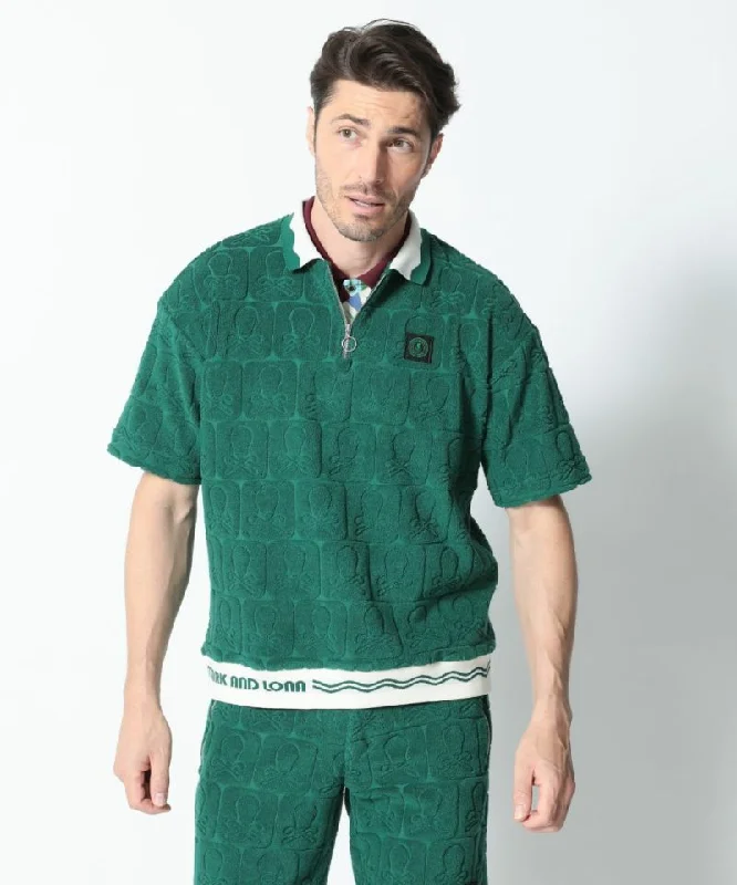 Men's Fader Pile Polo Green