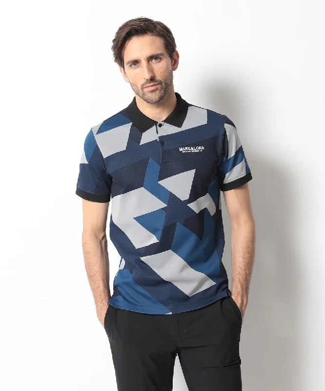 Men's Original Jacquard Triangle Polo Navy