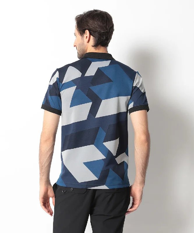 Men's Original Jacquard Triangle Polo Navy