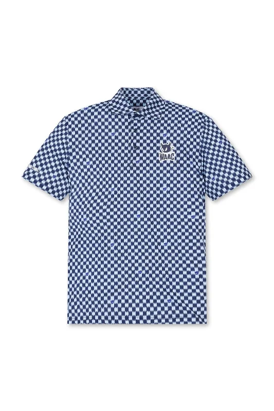 Men's WAAC GG Checker Polo Blue