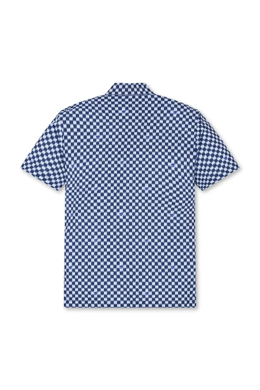 Men's WAAC GG Checker Polo Blue