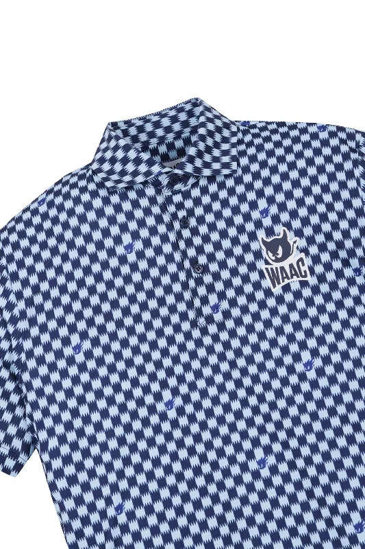 Men's WAAC GG Checker Polo Blue