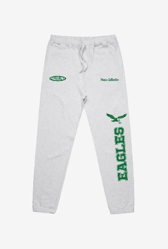 Philadelphia Eagles Washed Graphic Joggers - Ash