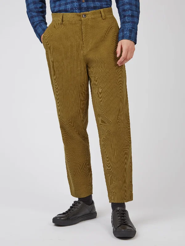 Tapered Corduroy Trouser - Bronze