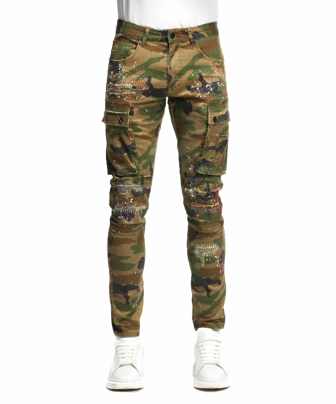 Rip & Repair Cargo Pants - Wood Camo