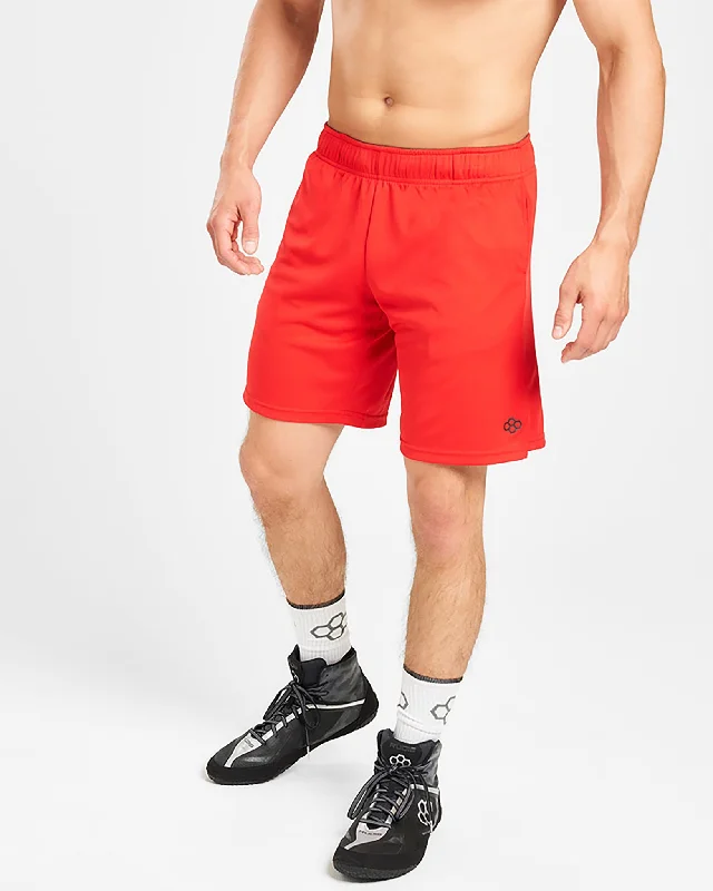 RUDIS 8"" Mesh Shorts - Red