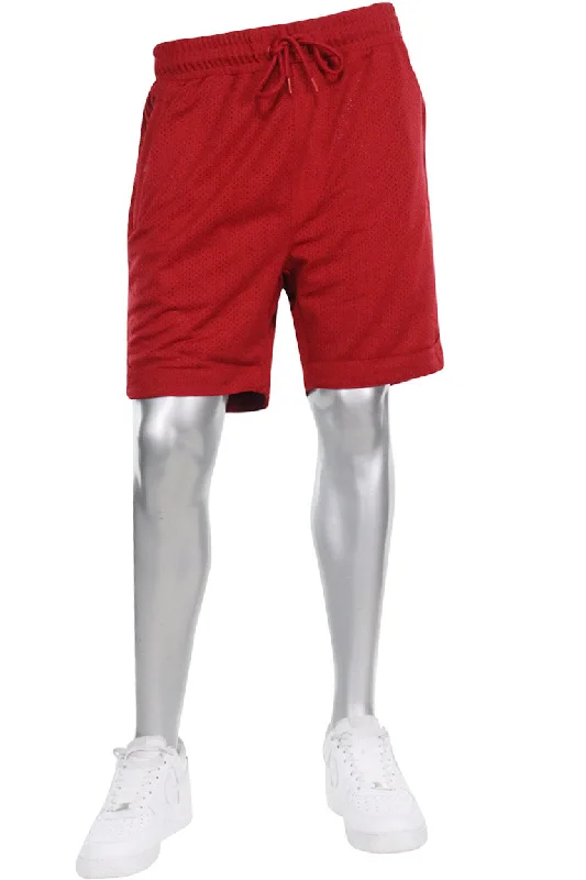 Double Mesh Shorts (Dark Red) (100-931)