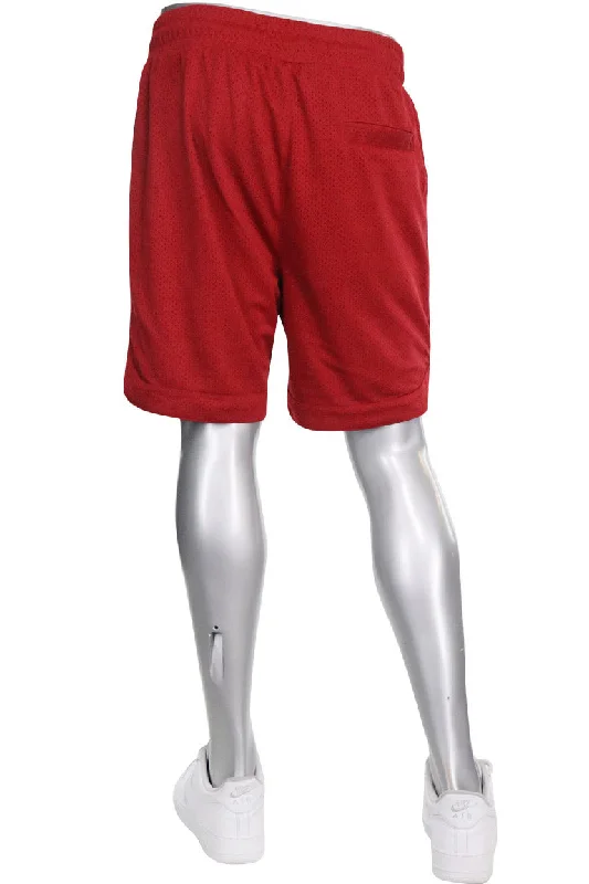 Double Mesh Shorts (Dark Red) (100-931)