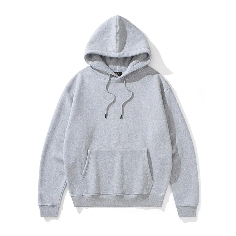 Unisex Cotton Fleece Basic Oversized Pullover Thick Hoodie