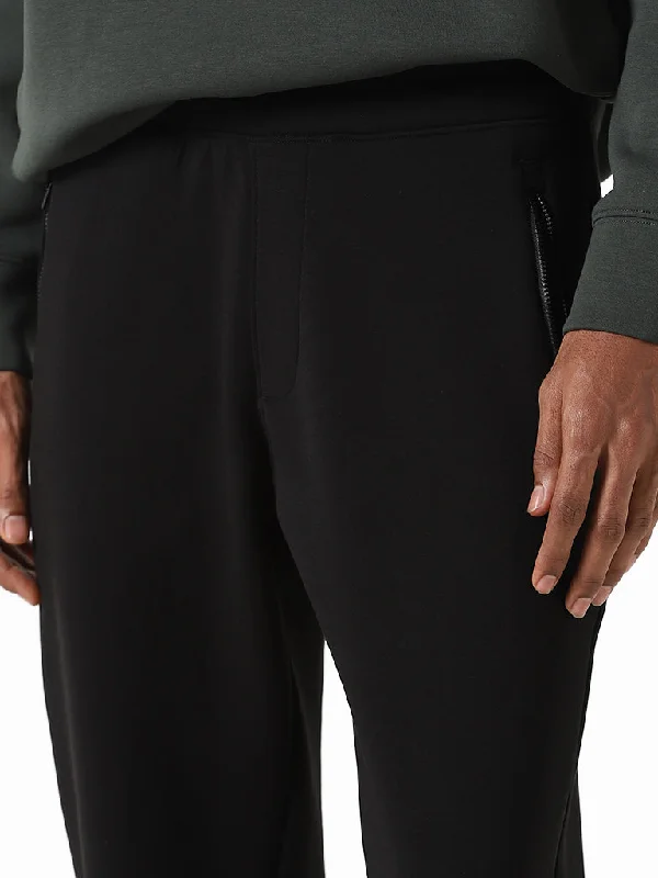 Studiofit Black Slim-Fit Mid-Rise Joggers