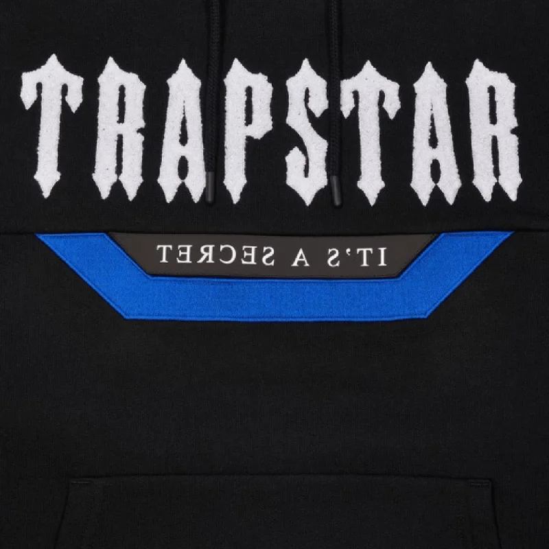 Trapstar Chenille Decoded 2.0 Hooded Tracksuit - Black/White/Blue