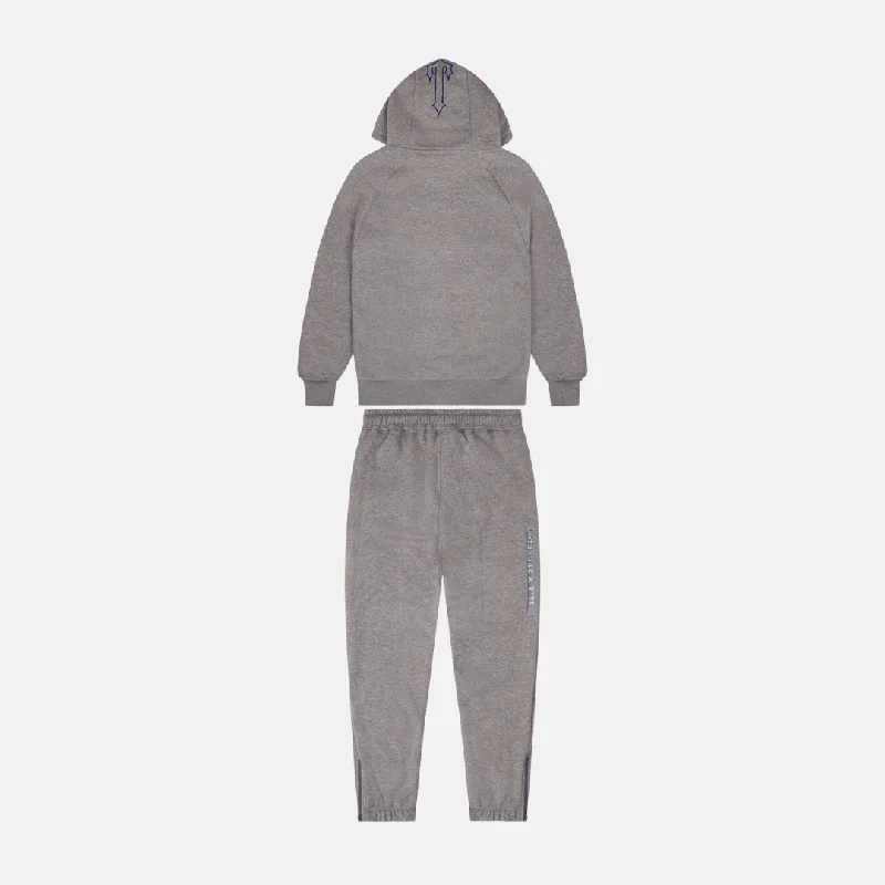 Trapstar Chenille Decoded 2.0 Hooded Tracksuit - Grey/Dazzling Blue