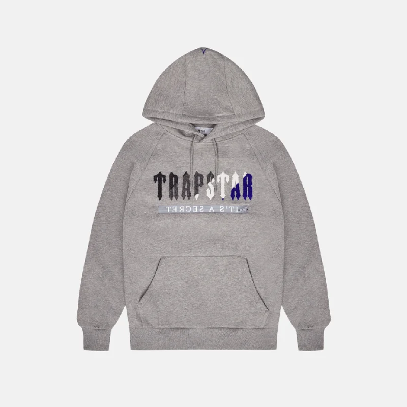 Trapstar Chenille Decoded 2.0 Hooded Tracksuit - Grey/Dazzling Blue